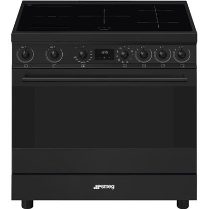 SMEG C9IMN2 Classici Esthetisch Fornuis met Inductiekookplaat - 90 x 60 cm - Zwart