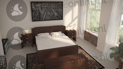 Bremafa Standaard boxspring 140 x 190 cm- stofkleur 5082