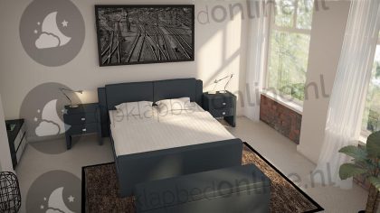 Bremafa Standaard boxspring 140 x 190 cm- stofkleur 5087