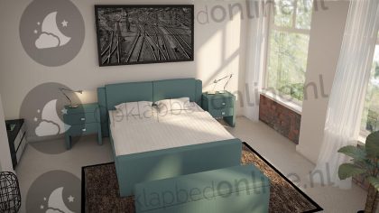 Bremafa Standaard boxspring 140 x 190 cm- stofkleur 7017