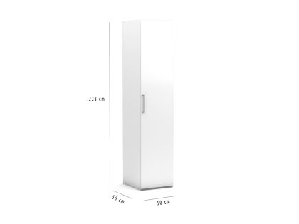 Multimo Kledingkast 50 cm voor bij opklapbed 228 cm