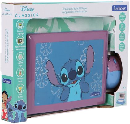 Lexibook Ordinateur portable éducatif bilingue stitch (en/fr)