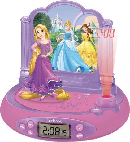 Lexibook Disney prinses rapunzel projectorklok met magische geluiden