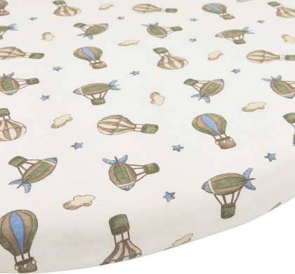 Meyco baby air balloons hoeslaken boxmatras rond - multicolour - 90/95cm
