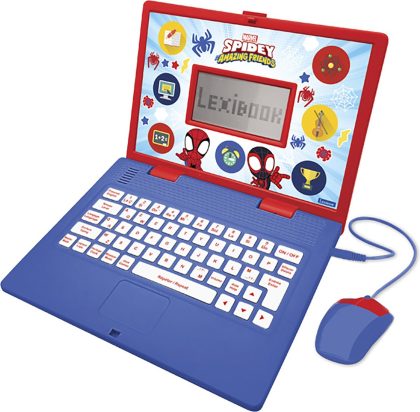 Lexibook Ordinateur portable éducatif bilingue spidey and his amanzing friends (fr/en)