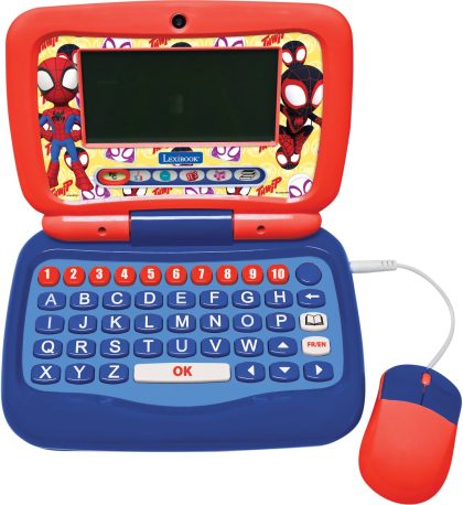 Lexibook Spidey ordinateur portable éducatif parlant bilingue - 40 activités en français et anglais