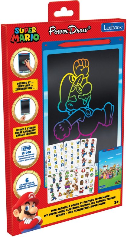 Lexibook Super mario 11'' e-ink magic tab met sjablonen