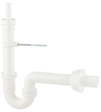 Kirchhoff ks buissifon voor wasmachine - wit - 1 1/2" x 40 mm - met 3/4" apparaataansluiting