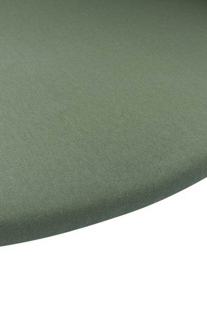 Meyco baby uni hoeslaken boxmatras - forest green - rond 90/95cm