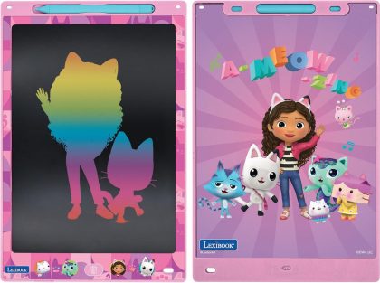 Lexibook Gabby dollhouse 11'' meerkleurige leer- en teken-e-ink-tablet met sjablonen