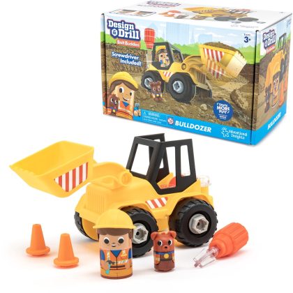 Learning Resources bulldozer educatief speelgoed design & drill bolt buddies. - 3+