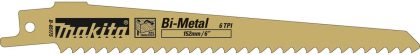 Makita b-05175 bim reciprozaagblad - 152 x 1,25 x 6tpi - hout / metaal (5st)