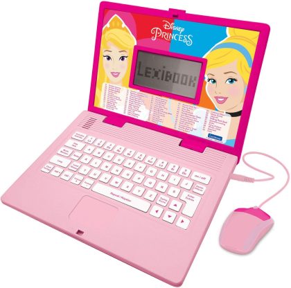 Lexibook Ordinateur portable éducatif bilingue disney princesse (fr/en)
