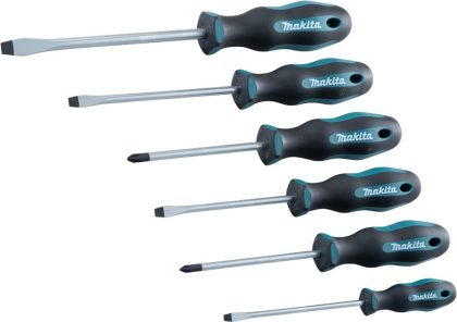 Makita e-10506 schroevendraaierset 6-delig sl4 / sl5,5 / sl6,5 / sl8 / ph1 / ph2