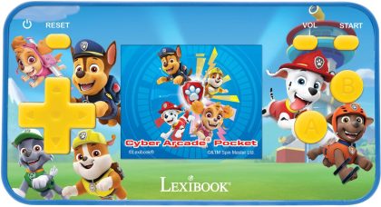 Lexibook Paw patrol draagbare spelconsole cyber arcade® pocket - kleuren lcd-scherm 1.8'' 150 spelletjes waarvan 10 exclusieve paw patrol games