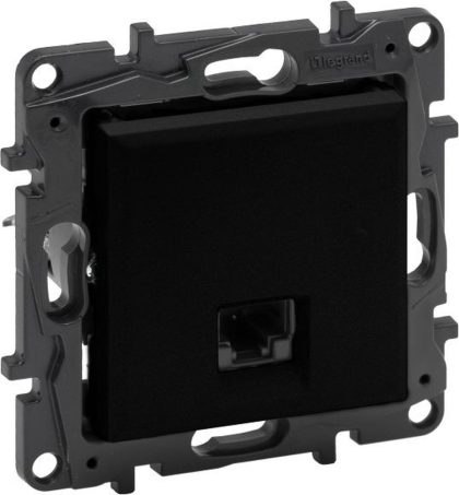 Merkloos / Sans Marque Rj45 computercontactdoos legrand niloe step zwart