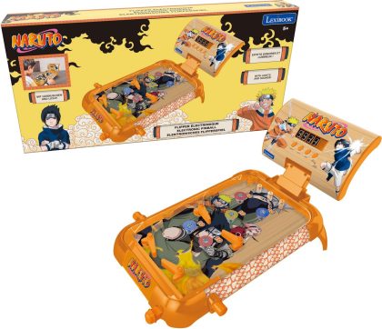 Lexibook Naruto elektronische tafelflipperkast met geweldig ontwerp, geluiden, verlichting en digitale scores tot play alone of challenge uw friend