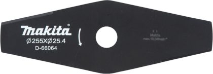 Makita 2-tands grassnijmes staal twee tanden voor zeisen en bosmaaiers 255 x 25.4 mm ( d-66064 )