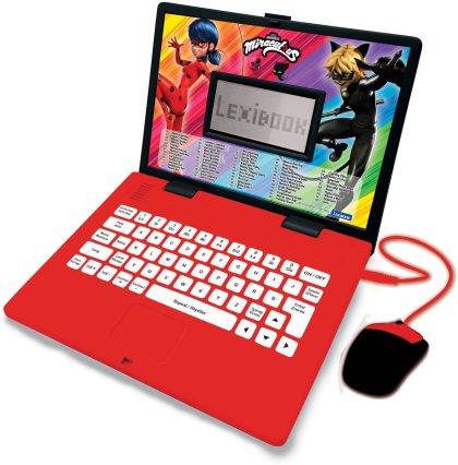 Lexibook Ordinateur portable éducatif bilingue miraculous (fr/en)