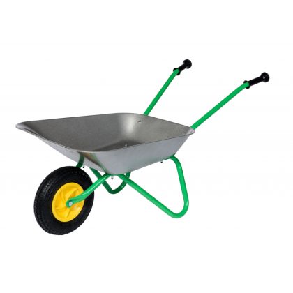 Rolly Toys Kruiwagen metaal luchtband grijs/groen