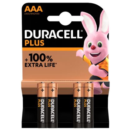 Duracell Plus AAA 4 stuks