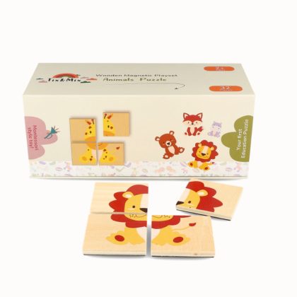 Tix & Mix Magnetisch speelset dieren puzzels 32 stuks