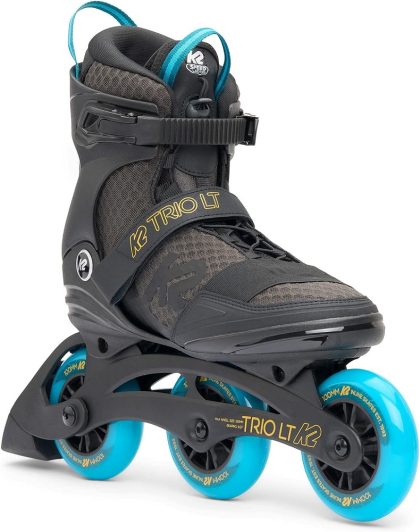 K2 - Trio LT 100 Black Blue - Tri Skates - 44.5