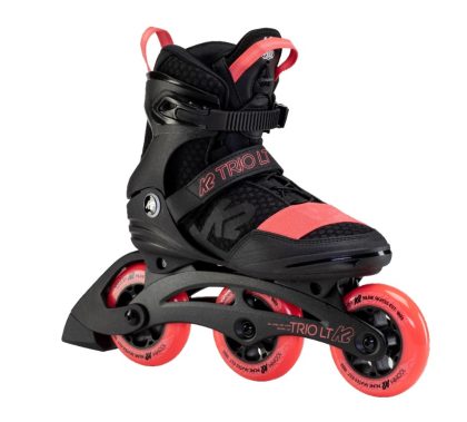 K2 - Trio LT 100 Black/Coral Women - Tri Skates - 40