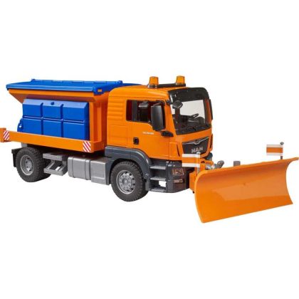 bruder MAN TGS winterdienst met sneeuwschuiver modelvoertuig