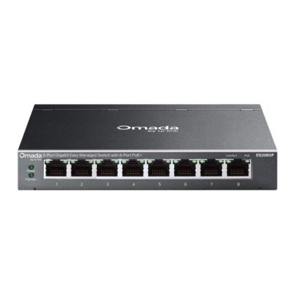 TP-Link Omada ES208GP 8-Poorts Gigabit Easy Managed Switch met 8 PoE+ poorten