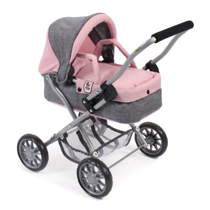 Bayer Chic 2000 Kleine Poppenwagen Smarty - Melange Grijs Roze