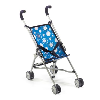 Bayer Chic 2000 Mini-Poppenbuggy Roma - Blauw met luchtbellen