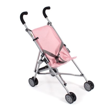 Bayer Chic 2000 Mini-Poppenbuggy Roma - Melange Grijs Roze