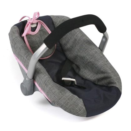 Poppen Autozitje Maxi-Cosi-stijl - Melange Navy Grijs