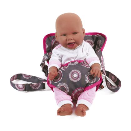 Poppen Draagzak - Hot Pink Pearls