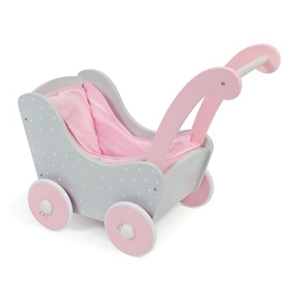 Bayer Chic 2000 Houten poppenwagen Puntos Grijs