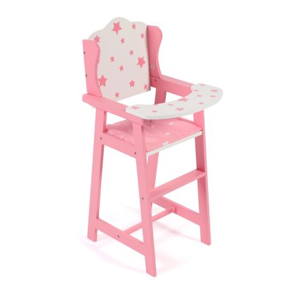 Bayer Chic 2000 Houten Poppenstoel - Pink Stars