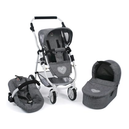 Combi-poppenwagen Emotion All in 1 - Grey Jeans