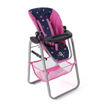 Bayer Chic 2000 Moderne poppenstoel - Vlinders Navy Roze
