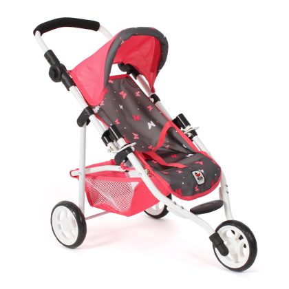 Bayer Chic 2000 Poppenwagen Jogger Lola - Vlinders Koraal