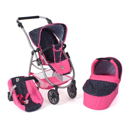 Bayer Chic 2000 Combi-poppenwagen Emotion - Confetti Pink