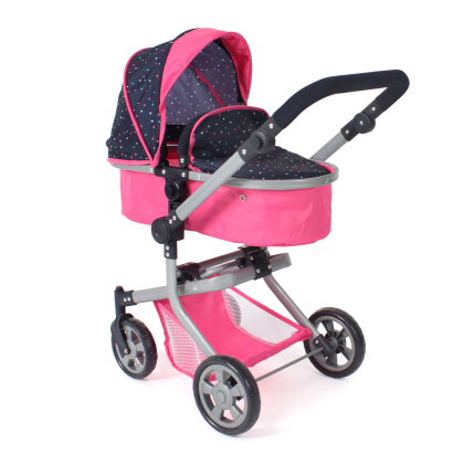 Bayer Chic 2000 Combi-poppenwagen Mika - Confetti Pink