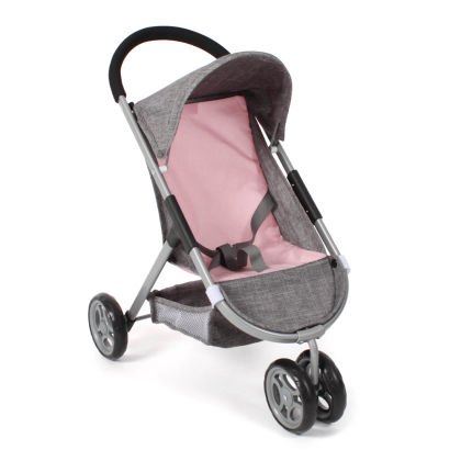 Bayer Chic 2000 Poppenbuggy Speedy - Melange Grijs Roze