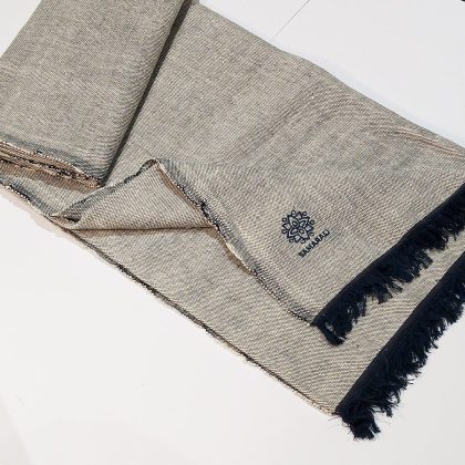 Samarali Organic Cotton Yoga Blanket - Navy Blue