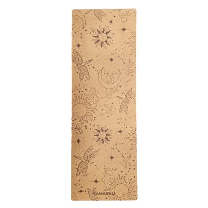 Samarali Cosmic Harmony-yogamat van kurk - Beige