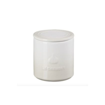 LE CREUSET - Aardewerk - Bewaarpot Knoflook 0,42l Meringue