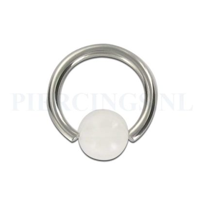 Piercings.nl BCR 1.6 mm strandbal wit