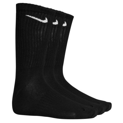 Nike Kousen Everyday Lightweight Crew 3-Pak - Zwart/Wit