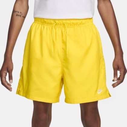 Nike Shorts Club Woven Flow - Geel/Wit