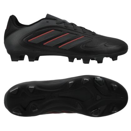 adidas Copa Pure Club III FxG Stealth Victory - Zwart/Grijs/Helder rood